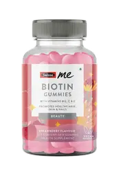 SwisseMe Biotin Gummies With Vitamin B12, C & E For Healthy Hair & Nails - Strawberry Flavour icon