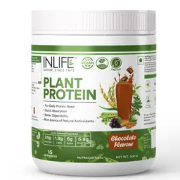 INLIFE Vegan Plant Based Protein with Ashwagandha, Green Tea and Grape Seed for Bodybuilding icon