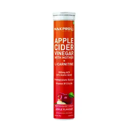 Nakpro Apple Cider Vinegar with Mother Vitamin B6, B12 for Weight Management