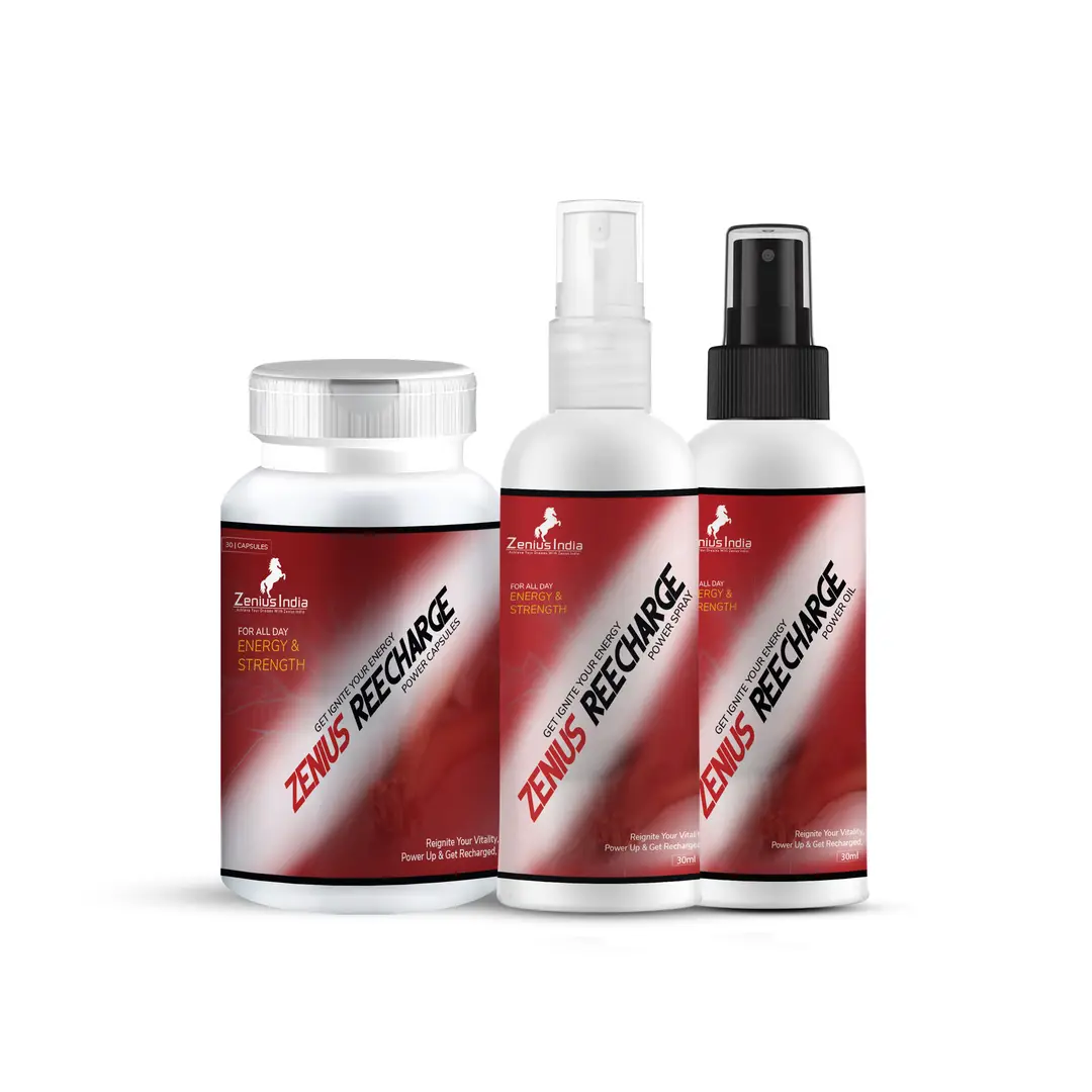 Zenius Recharge Kit - Ayurvedic Solution for Male Sexual Performance and Vitality - (Combo Pack)