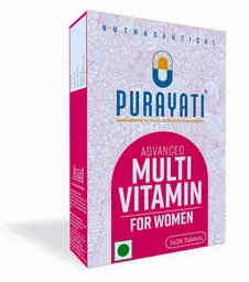 Purayati Advanced Multivitamin for Women | Blend of all the essential vitamins and minerals |  60 Tablets icon