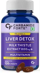 Carbamide Forte - Liver Support Supplement with Milk Thistle Extract 800mg (30:1), Multivitamins & Minerals | Liver Detox Supplement icon