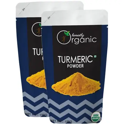 Honestly Organic - Turmeric Powder - for Reducing Anxiety - Pack of 2 (300 gm)