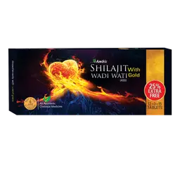 AMBIC SHILAJIT GOLD Tablets I Ayurvedic Medicine for Strength & Immunity with Swarn (Gold) Bhasm icon