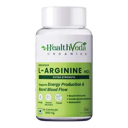 Health Veda Organics L Arginine 1000 mg with Chromium Picolinate for Muscle Growth, Stamina, Recovery, Immunity and Energy
