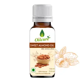 Oilcure - Sweet Almond Oil Cold Pressed - for Maintaining Healthy Cholesterol Levels, Promoting A Healthier Heart icon