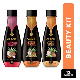 Auric Skin, Hair, Weight Combo Kit (Beauty Combo - Pack Of 12 Bottles) icon