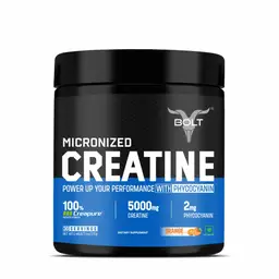 Bolt Nutrition Micronised Creatine with Creapure from Germany for Athletic Performance icon