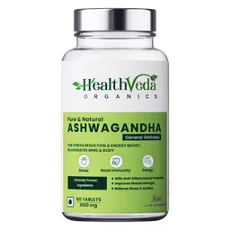 Health Veda Organics Ashwagandha with Withania Somnifera 1000mg for Immunity, Stress Relief and Muscle Strength icon