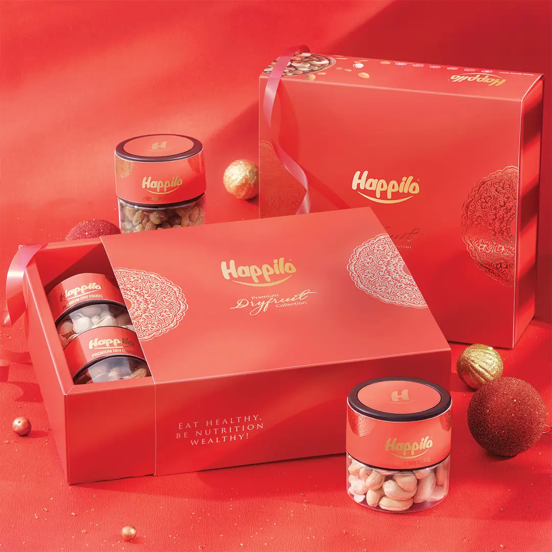 Happilo Dry Fruit Celebrations Gift Box - Jasmine,425g