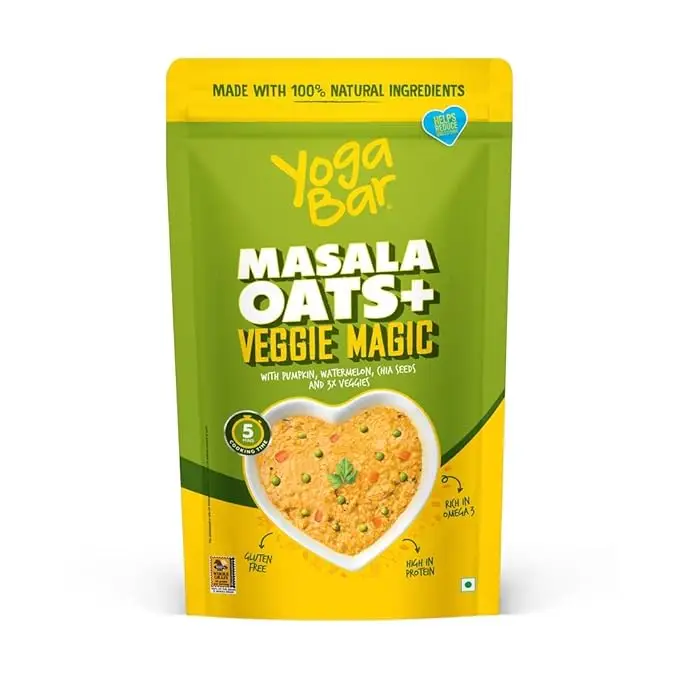 Yogabar Veggie Masala Oats - Pack of 1 (1000 gm)