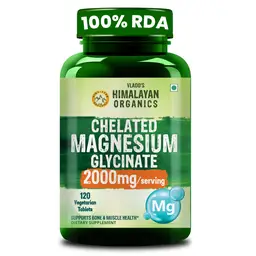 Vlado's Himalayan Organics Highly Absorbable Magnesium Glycinate for Overall Nerve And Muscle Health, Strong Bones