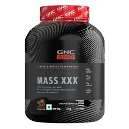GNC AMP Mass XXX Gainer | Boosts Lean Muscle Gains | Amps Up Workout Results | Increases Strength & Endurance | 2kg icon