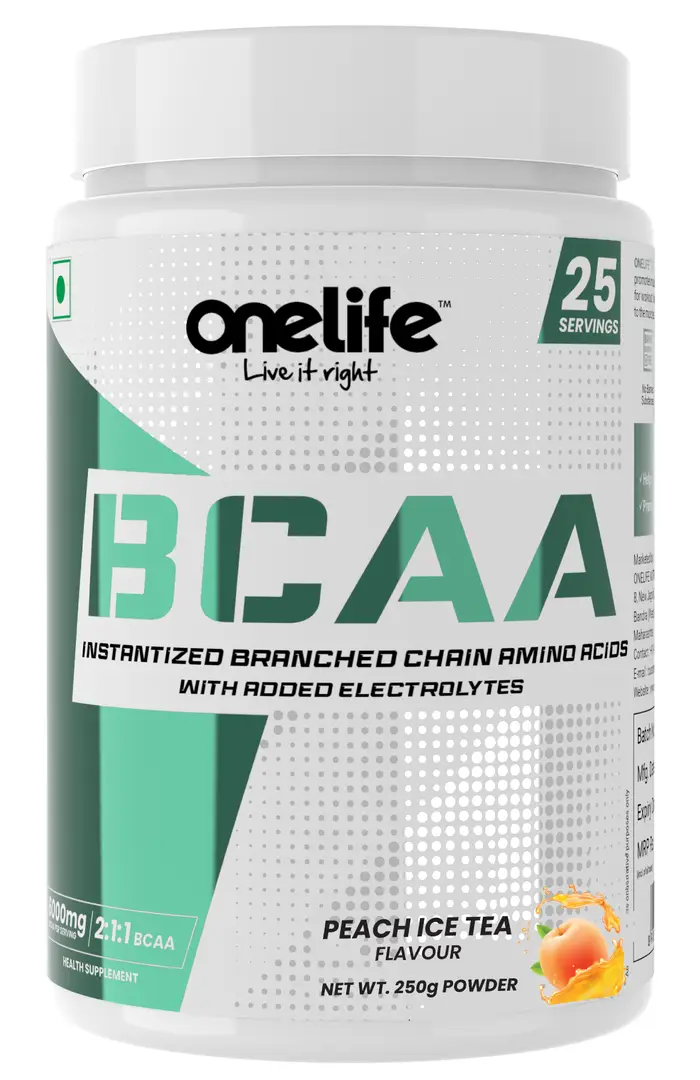 Onelife - BCAA During/Post Workout Supplement, 6000mg - Peach Ice Tea